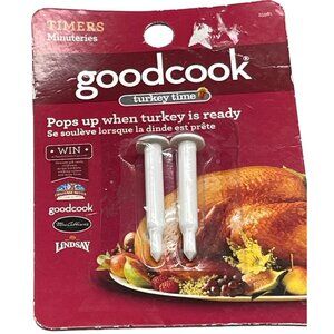 set of 2 Good cook turkey time pops up when turkey ready timers plastic READ new